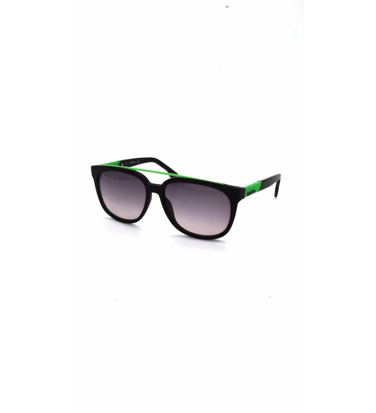 Diesel Square Frame Sunglasses For Men In Black & Green