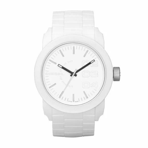 Diesel Gents White Rubber Watch