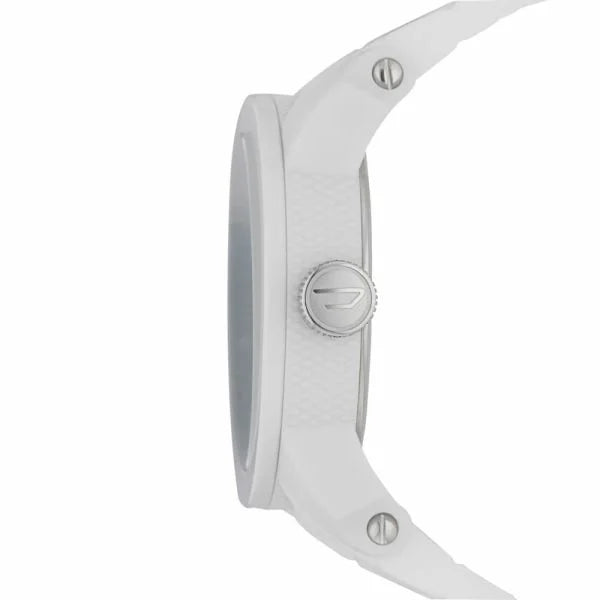 Diesel Gents White Rubber Watch