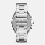 Diesel Mens Spiked Advanced Stainless Steel Watch In Silver