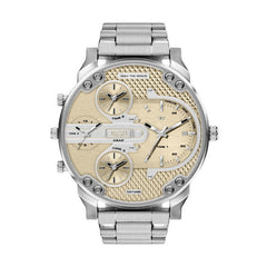 Diesel Mens Mr Daddy Slim Watch In Silver