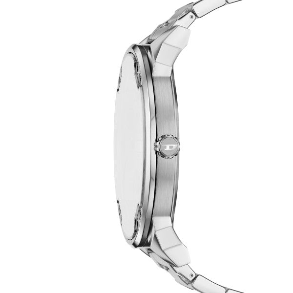 Diesel Mens Mr Daddy Slim Watch In Silver