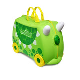 Trunki Kiddies Dudley The Dinosaur Suitcase In Green Multi