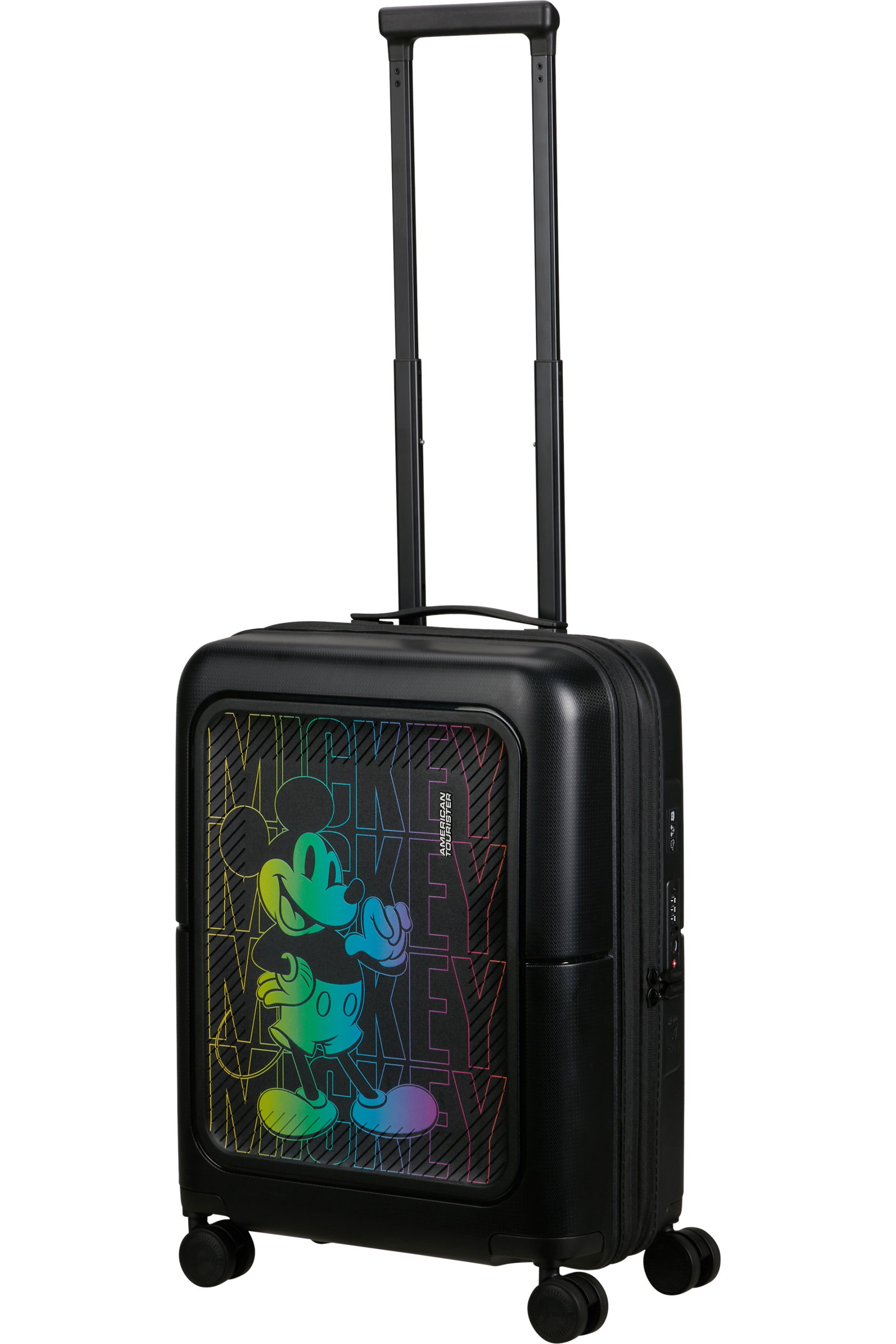 American Tourister Disney Dashpop Mickey Spinner In Black