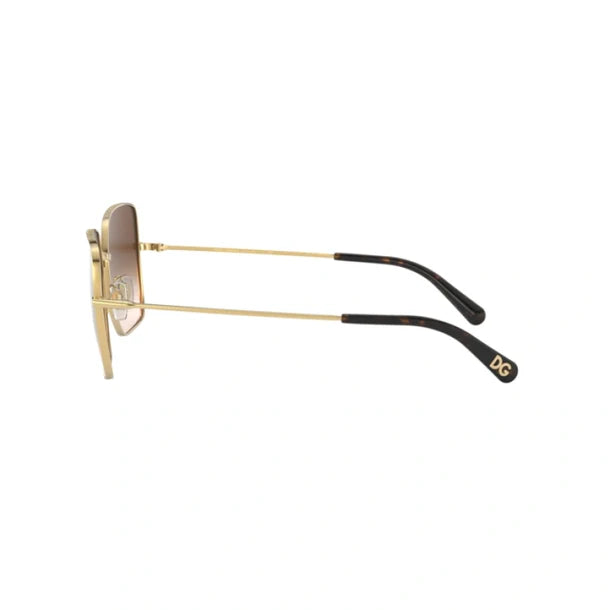 Dolce & Gabbana Slim Black And Gold Sunglasses DG2242