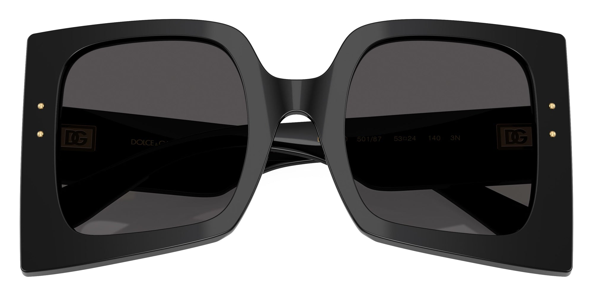 Dolce & Gabanna Square Frame Sunglasses For Women In Black