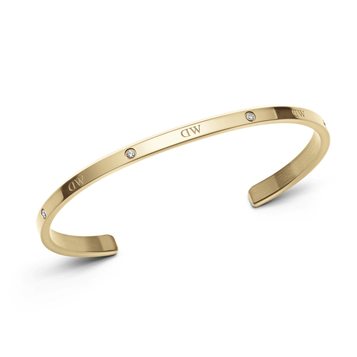 Daniel Wellington Womens Small Classic Lumine Cuff Bracelet in Gold