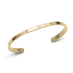 Daniel Wellington Womens Small Classic Lumine Cuff Bracelet in Gold