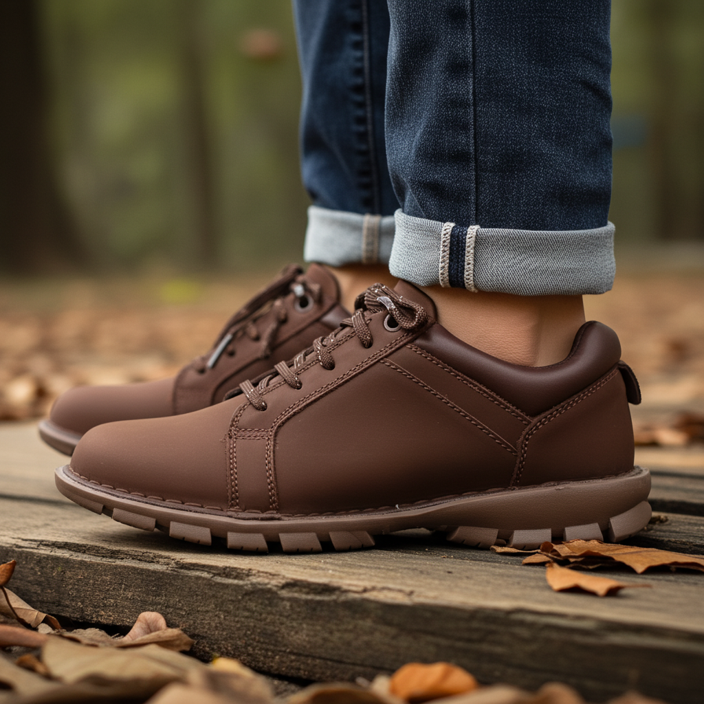 Desert Mens Casual Sneakers In Brown