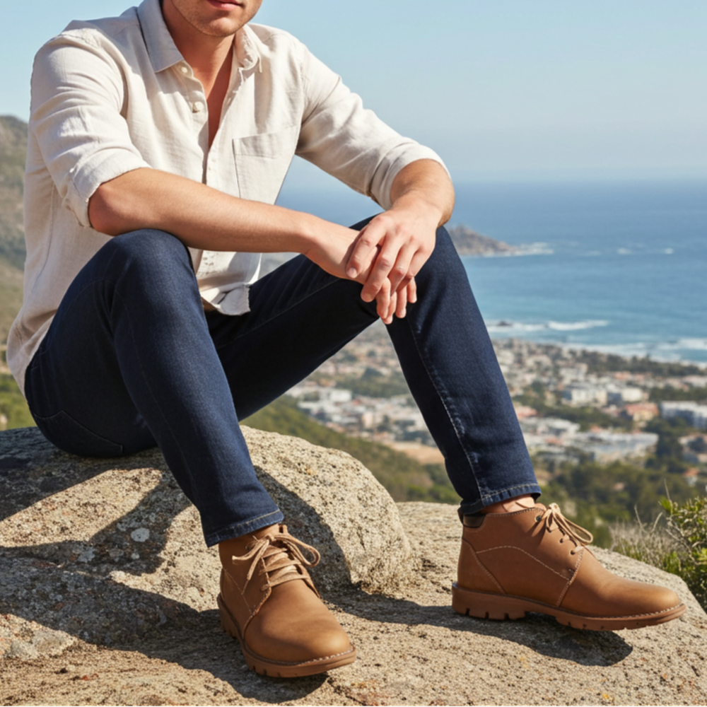 Desert Mens Zizi 2,0 Nubuck Boot In Tan