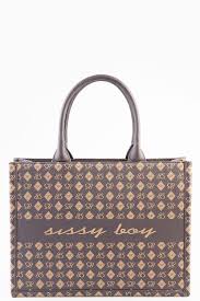 Sissyboy Bg764 All Over Print Shopper Brown
