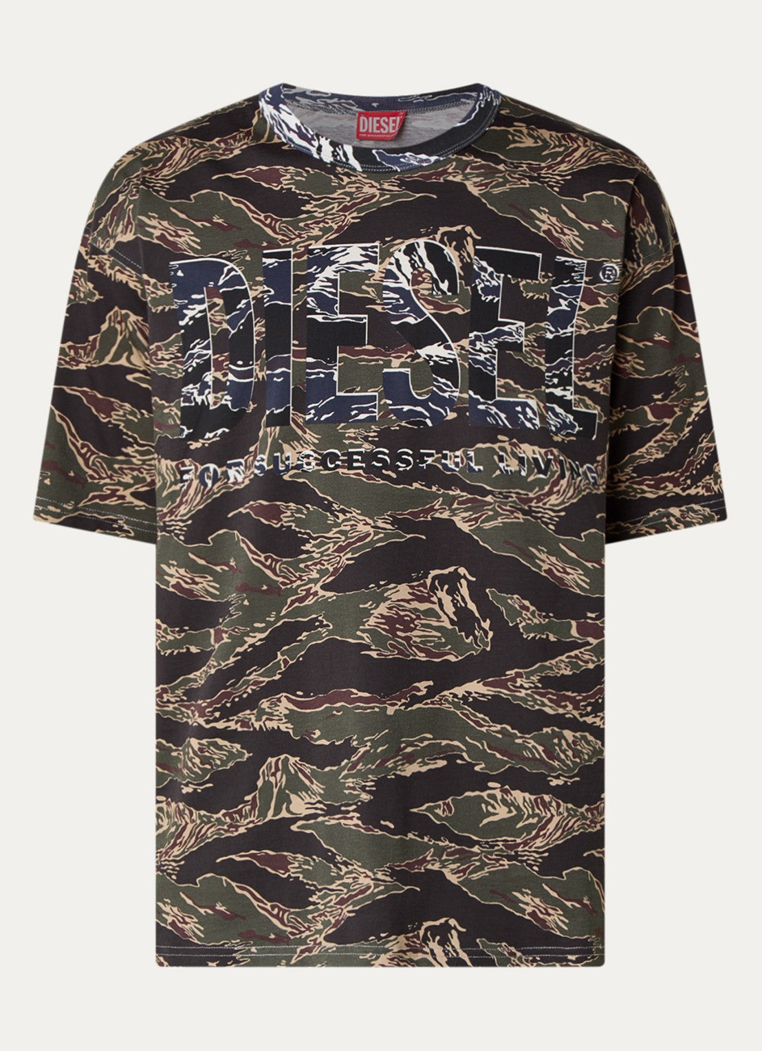 Diesel Mens T-Boxt-T22 T-Shirt In Army Green