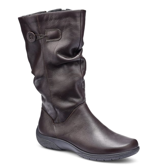 Hotter Ladies Derrymore II Boots In Chocolate