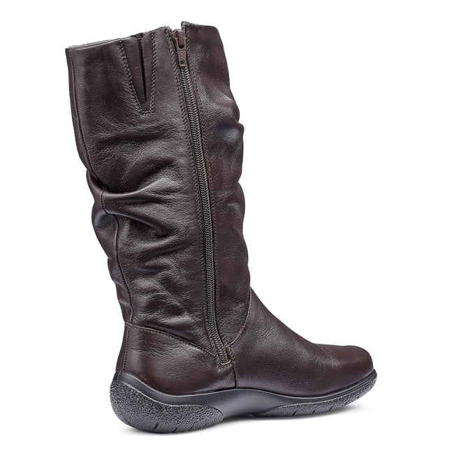 Hotter Ladies Derrymore II Boots In Chocolate