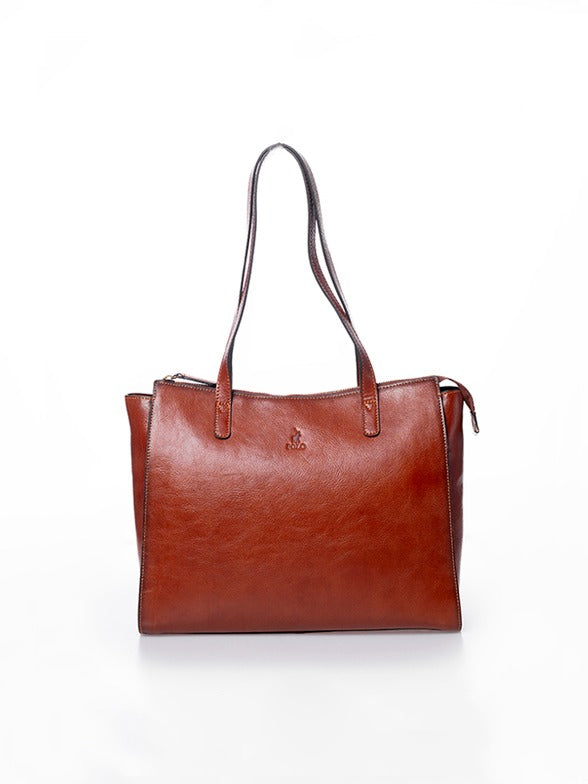 Polo Vega Tote Bag In Brown