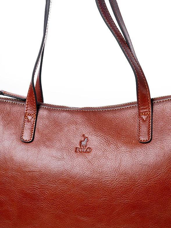 Polo Vega Tote Bag In Brown