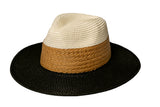 Durban II  Unisex Sun Hat In Black & Cream
