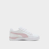 Puma Girls Jada Classic Junior Shoes In White & Pink