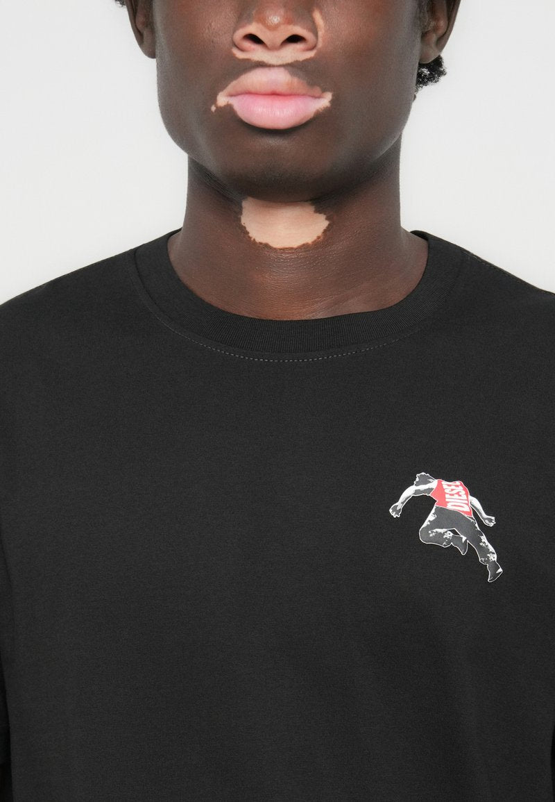 Diesel Mens M T Adjust T-Shirt In Black