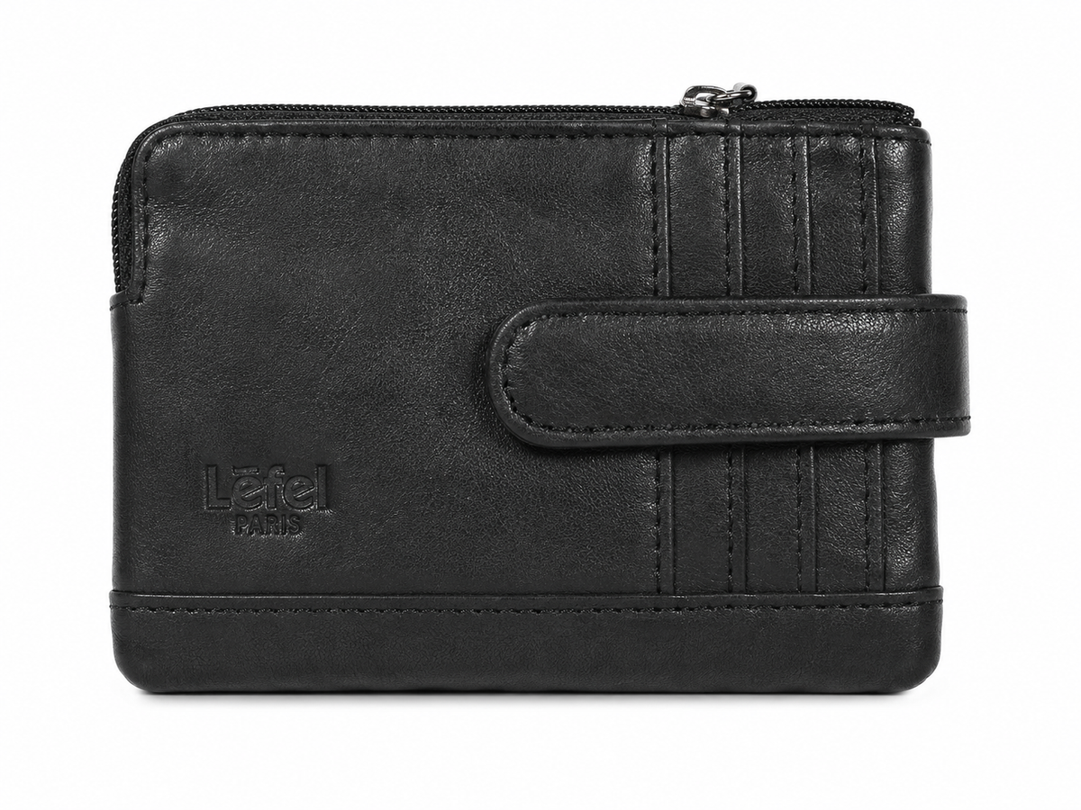 Lefel Mens Card/Key Holder In Black