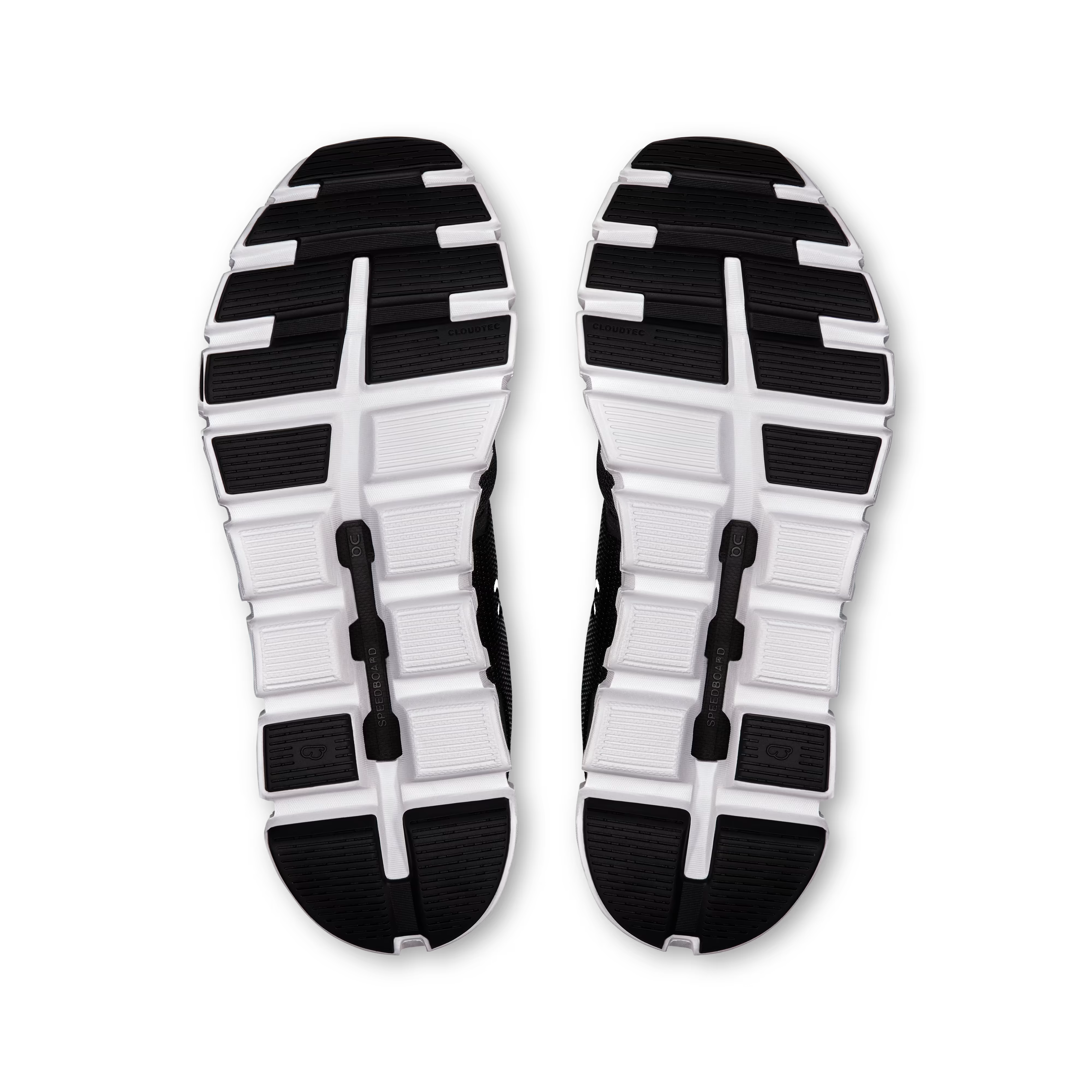 On Womens Cloud 6.0 Shoes In Black & White