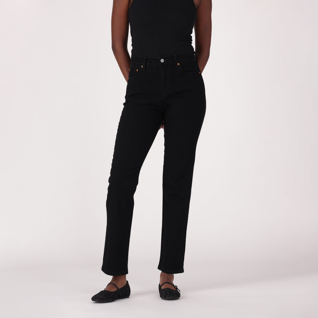 Levis Womens Wedgie Slim Fit Jeans In Black
