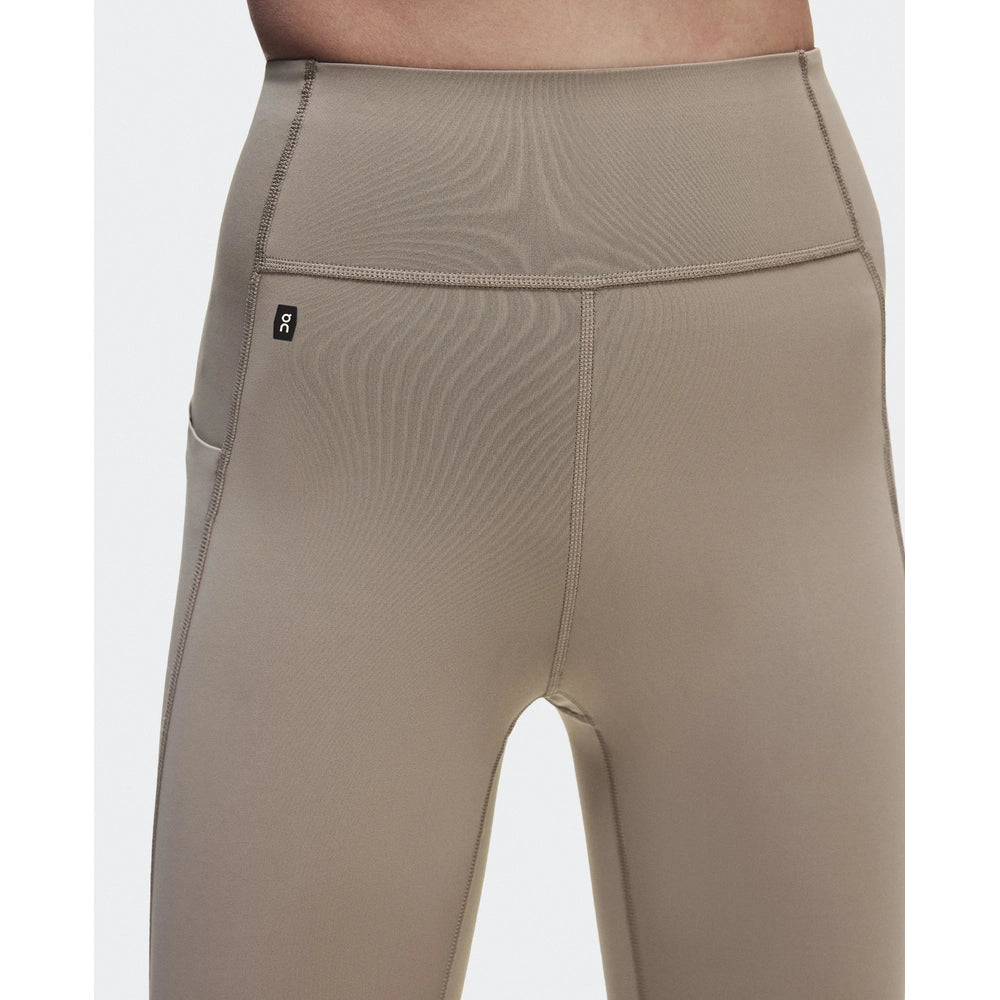 On Womens 7/8 Train Tights In Clay