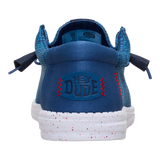 Hey Dude Mens Wally Stretch Mesh Shoes In Blue