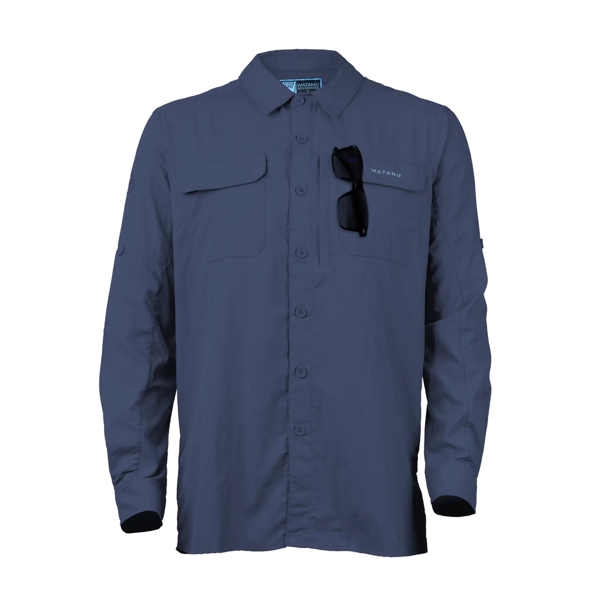 Watamu Mens Pemba Shirt In Petrol Blue
