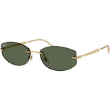 Ray-Ban Unisex Frameless Sunglasses In Gold