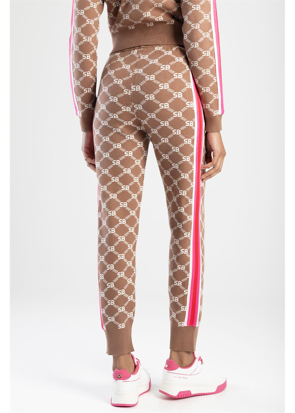 Sissyboy Ps30617 Athleisure Knitted Jacquard Track Pants