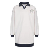 Converse Girls Long Sleeve Polo Dress In Natural
