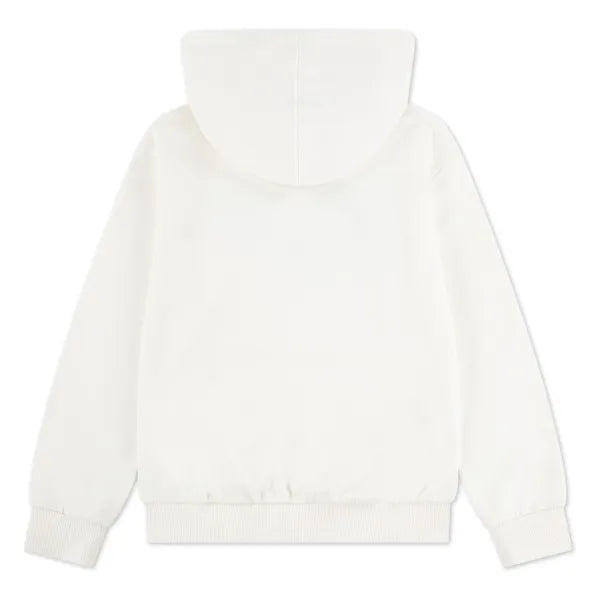 Converse Boys Bleacher Athletic Pull Over Hoodie In Egret