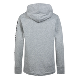 Converse Boys Distorted Long Sleeves Hoodie In Dark Grey Heather