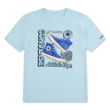 Converse Boys Stacked Shoe Graphic T-Shirt In Light Blue
