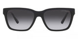 Emporio Armani Full Rim Sunglasses In Shiny Black