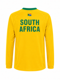 South African Unisex Long Sleeve T-Shirt In Yellow
