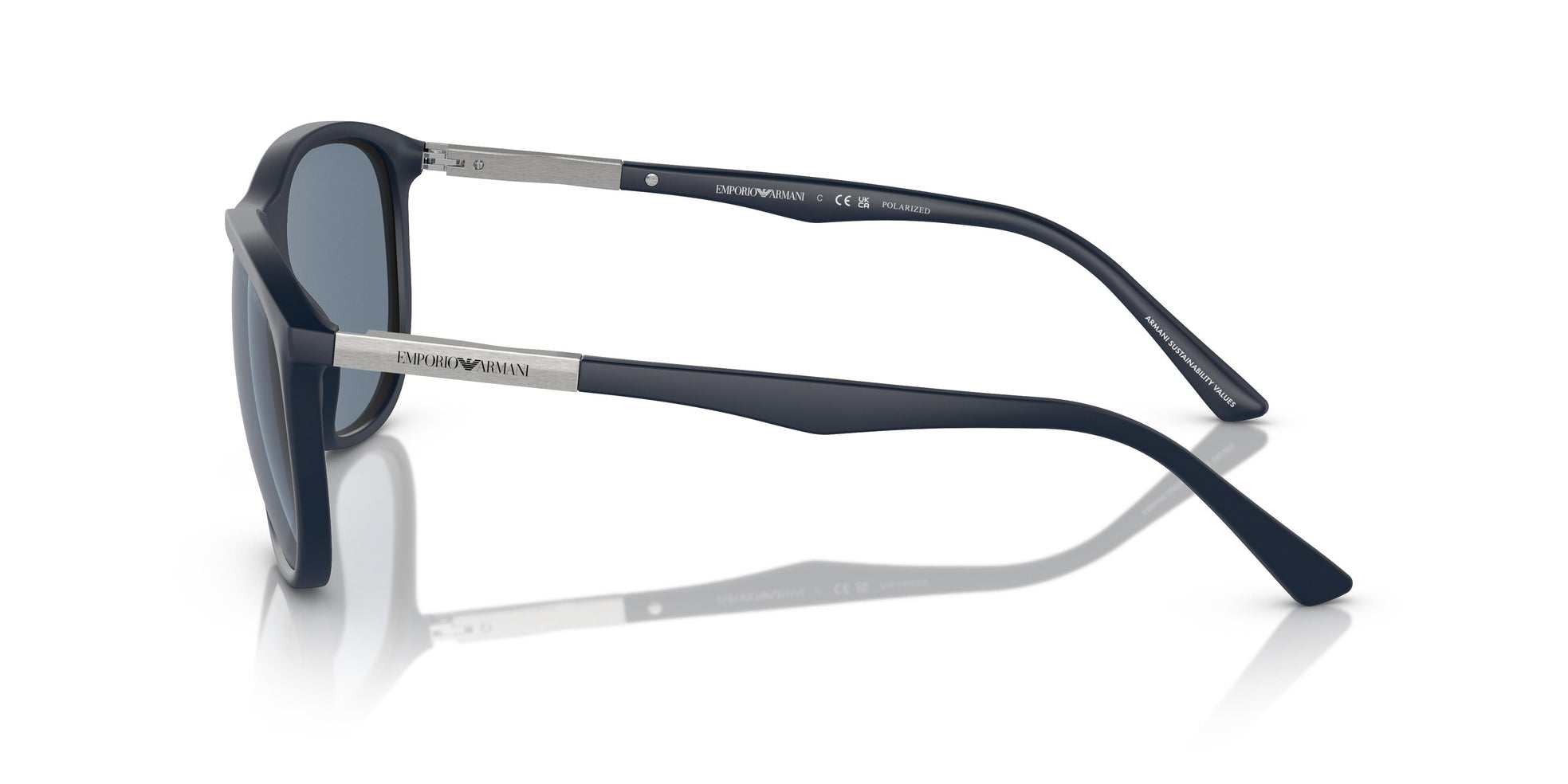 Emporio Armani Mens 58 Sunglasses For Men In Blue