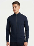 Harmont & Blaire Mens Zip Up Sweatshirt In Navy
