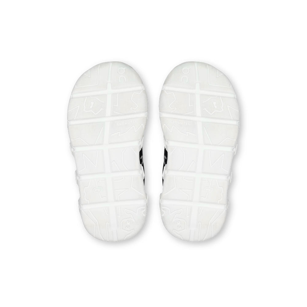 On Unisex Kiddies Cloud Dash Sneakers In Black/White