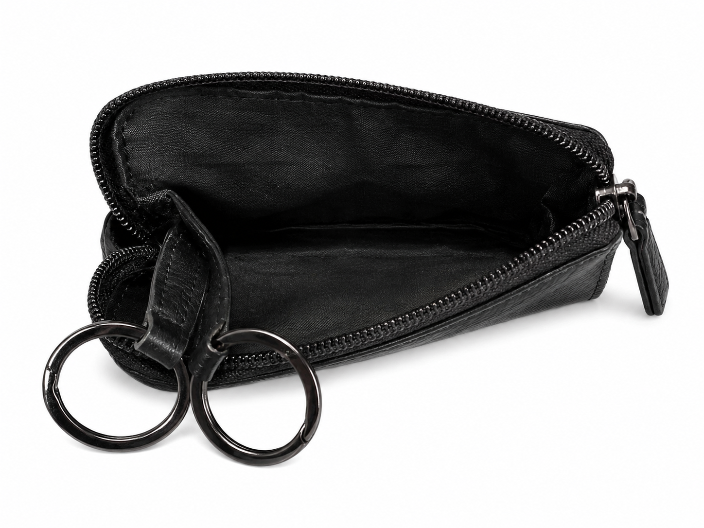 Lefel Mens Key Case/Coin Pouch In Black