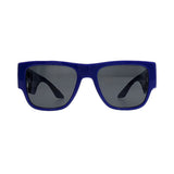Versace Rectangular Sunglasses For Men In Blue
