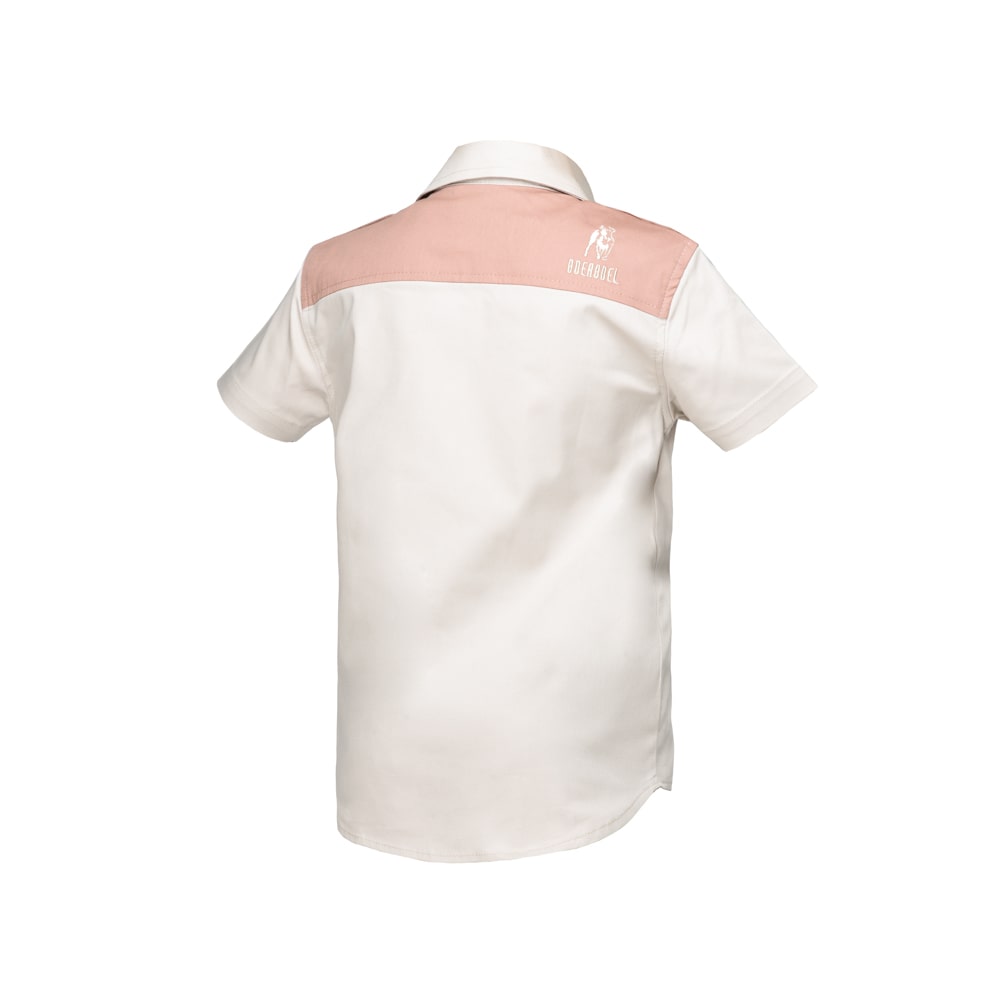 Boerboel Boys Shirt & Short Set in Blush & Stone