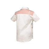 Boerboel Boys Shirt & Short Set in Blush & Stone