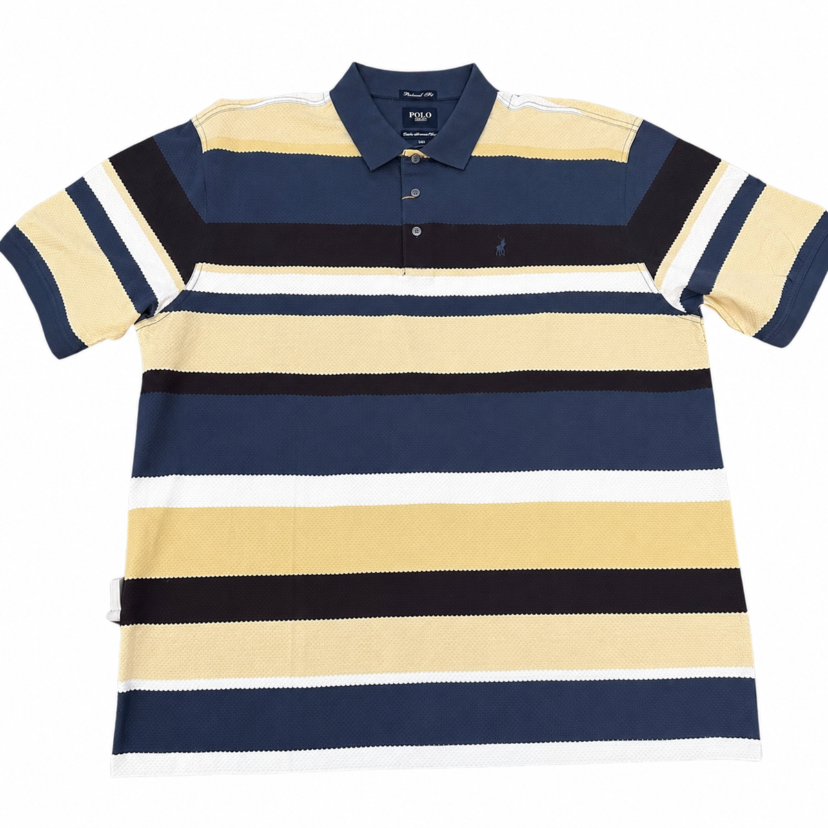 Polo Mens Striped Dm Short Sleeve Golfer In Multi