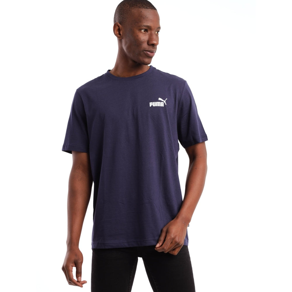 Puma Mens Essential Small Logo T-Shirt In Peacoat