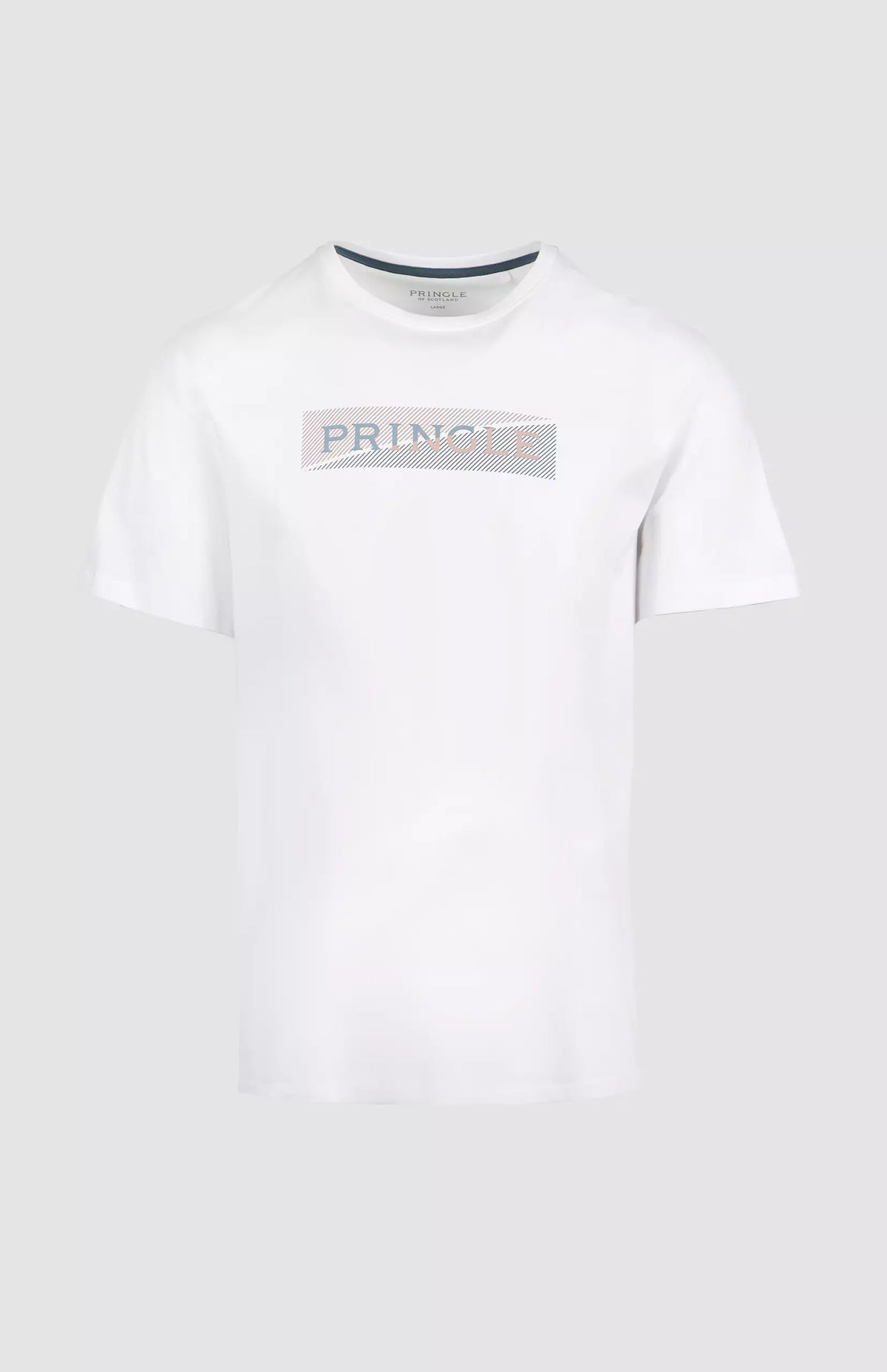 Pringle Mens Shasha 2 Tone T-Shirt In White