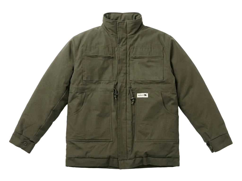 Sniper Boys Parka Jacket In Military Green