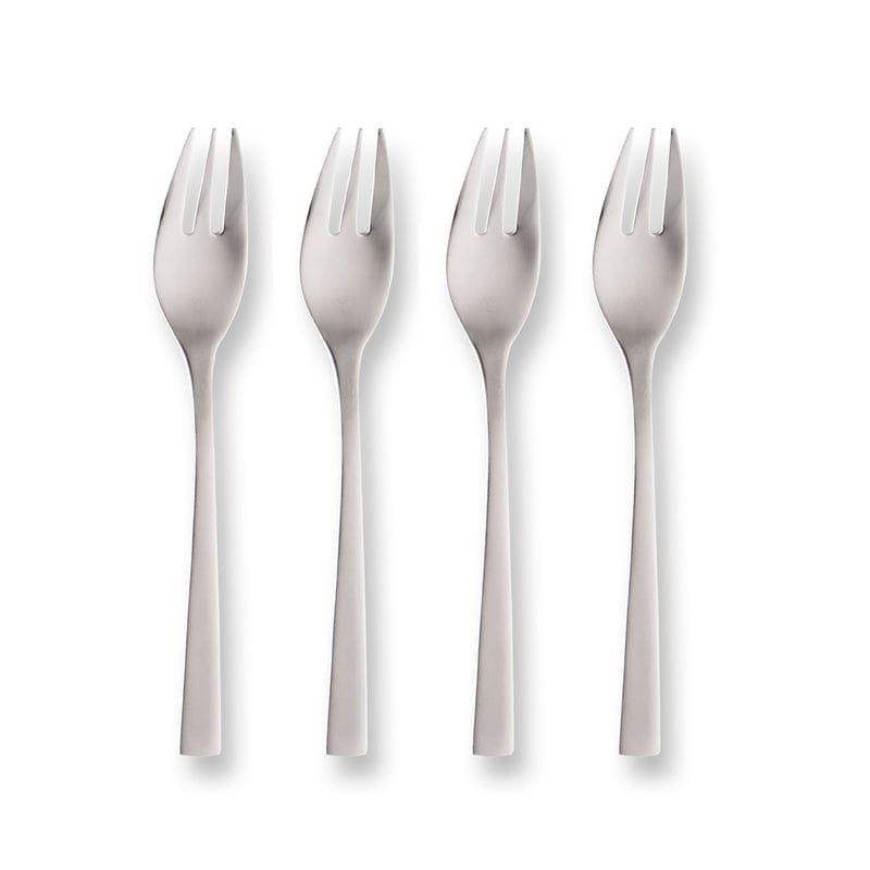 Wechsler 4 Pack Newport Cake Forks In Silver