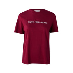 Calvin Klein Womens Classic Logo T-Shirt In Magenta